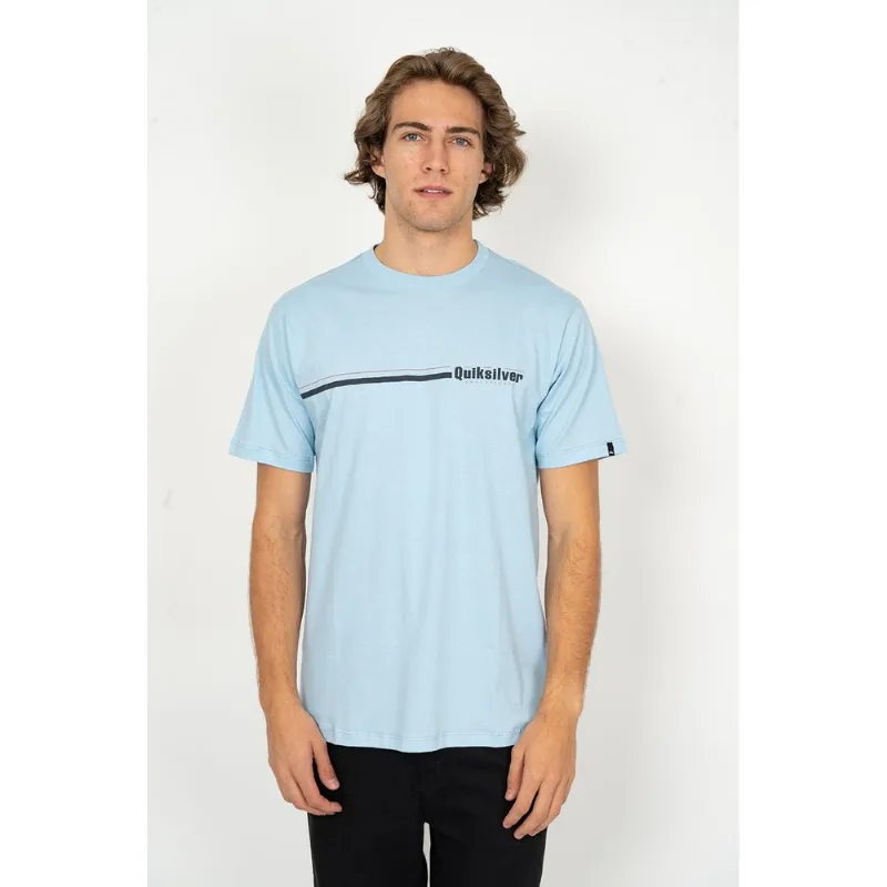 Camiseta Quiksilver M/C Speed Stripe Azul Claro