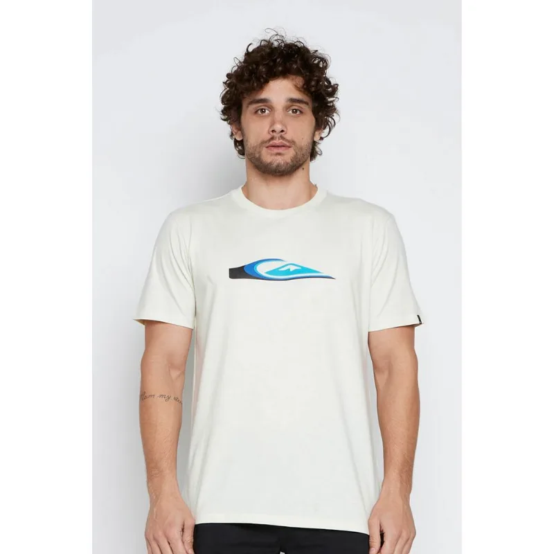 Camiseta Quiksilver M/C Warp Drive Snow White-G