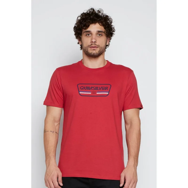 Camiseta Quiksilver M/C Range Life Front Vermelho