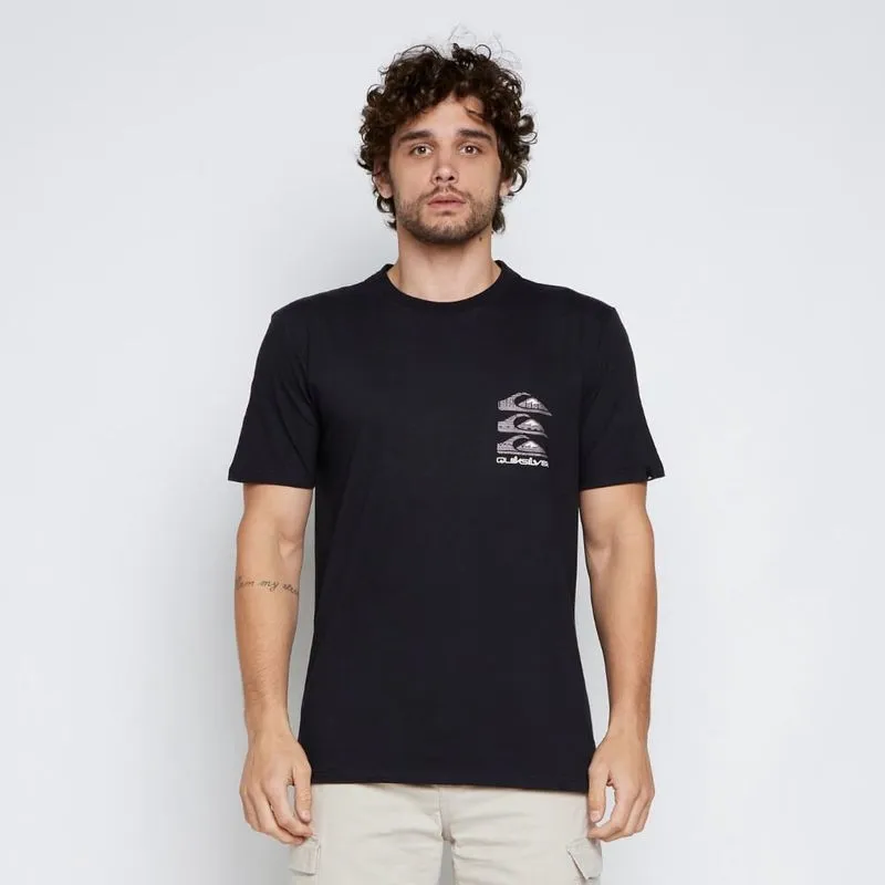 Camiseta Quiksilver m/c Vertical Logos
