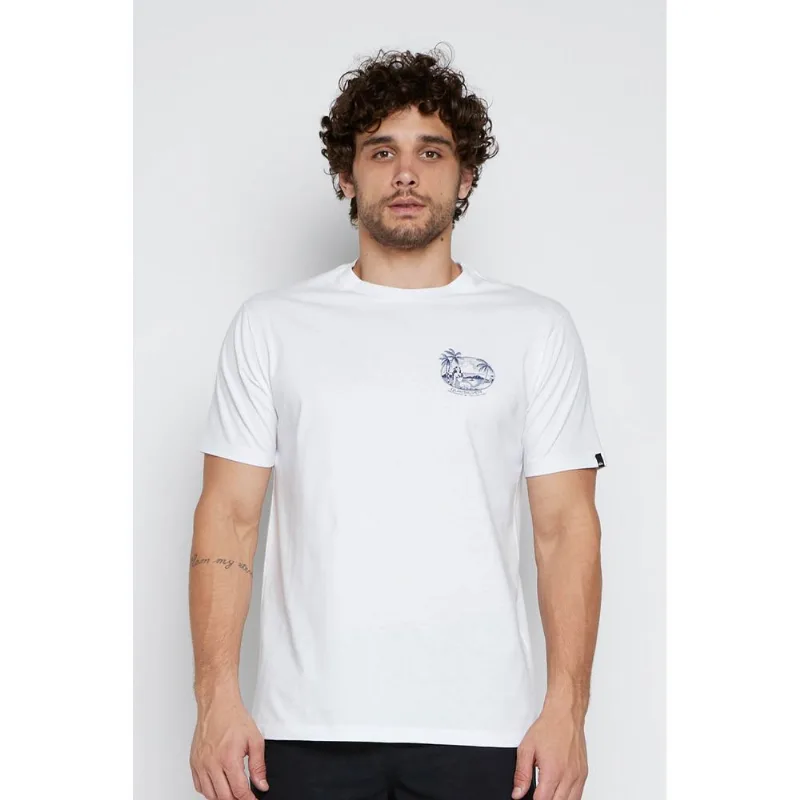 Camiseta Quiksilver M/C Restin And Relaxing Branco-Branco-M