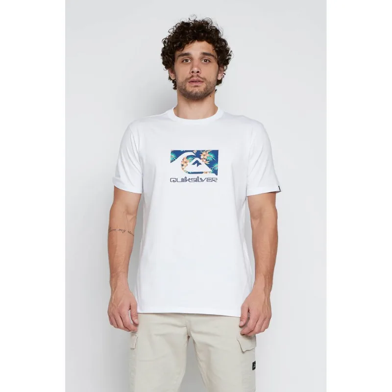 Camiseta Quiksilver M/C Quik Shoreline Branco-Gg