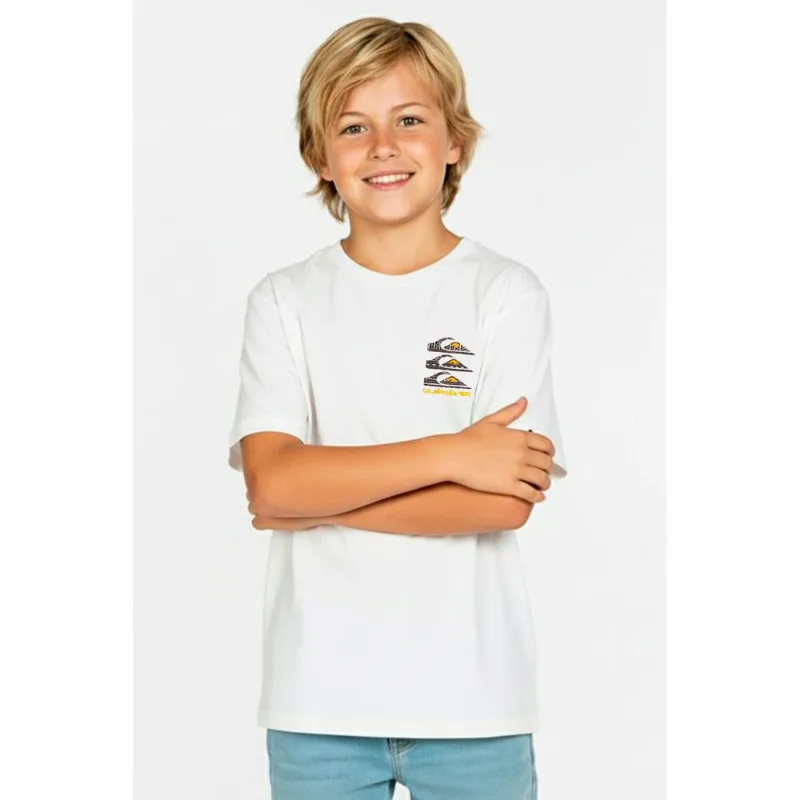 Camiseta Quiksilver M/C Vertical Logos Kd Snow White-Snow White-8 - Quiksilver