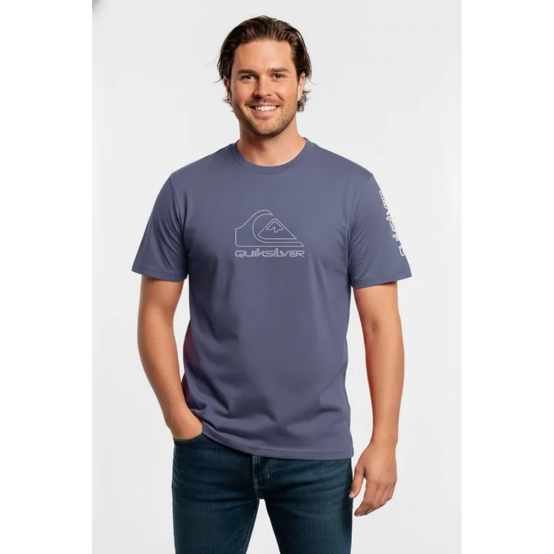 Camiseta Quiksilver M/C New Tour Ps Azul Escuro-4G