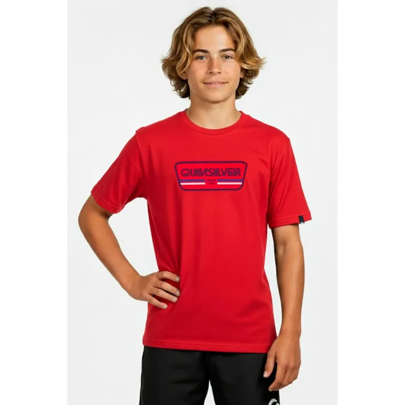 Camiseta Quiksilver M/C Range Life Front Tn Vermelho-Vermelho-12