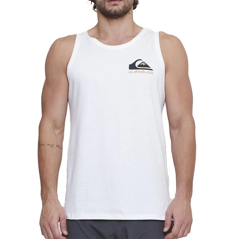 Regata Quiksilver Omni Logo SM25 Masculina Snow White P / branco