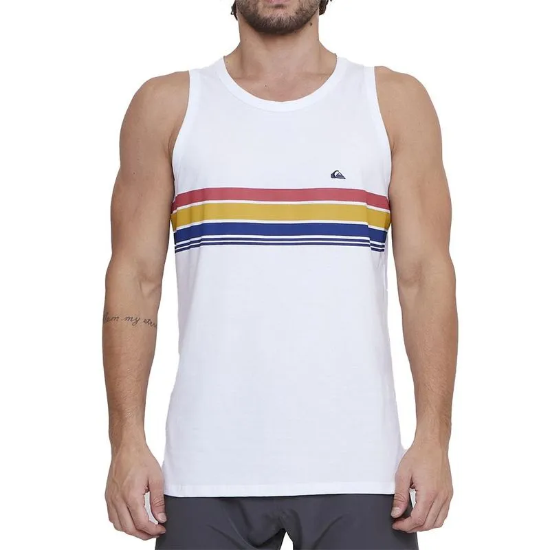 Regata Quiksilver Everyday Stripe SM25 Masculina Branco GG / branco