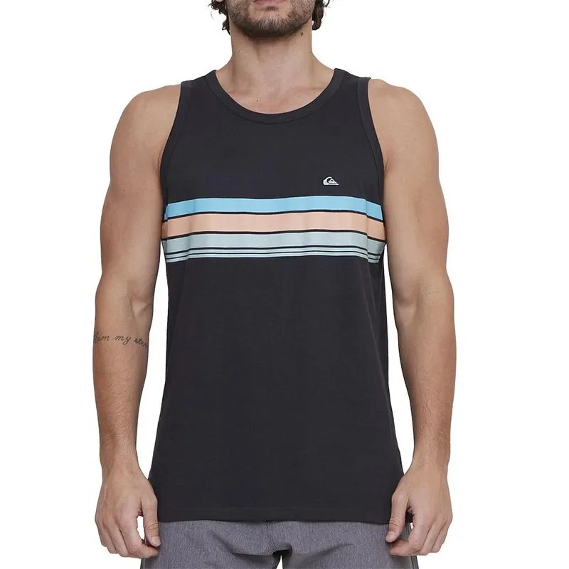 Regata Quiksilver Everyday Stripe S25 Masculina Cinza Escuro M / chumbo