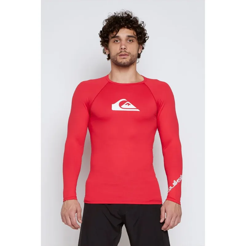 Camiseta Quiksilver Surf M/L All Times Vermelho-Vermelho-P