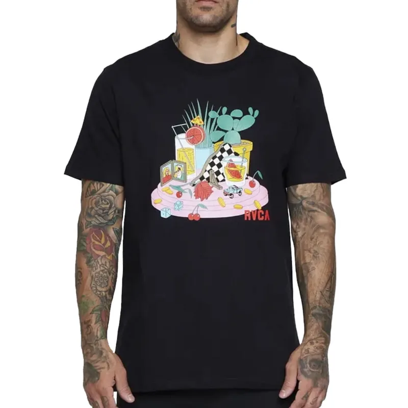 Camiseta Rvca Luke Still Life Preta
