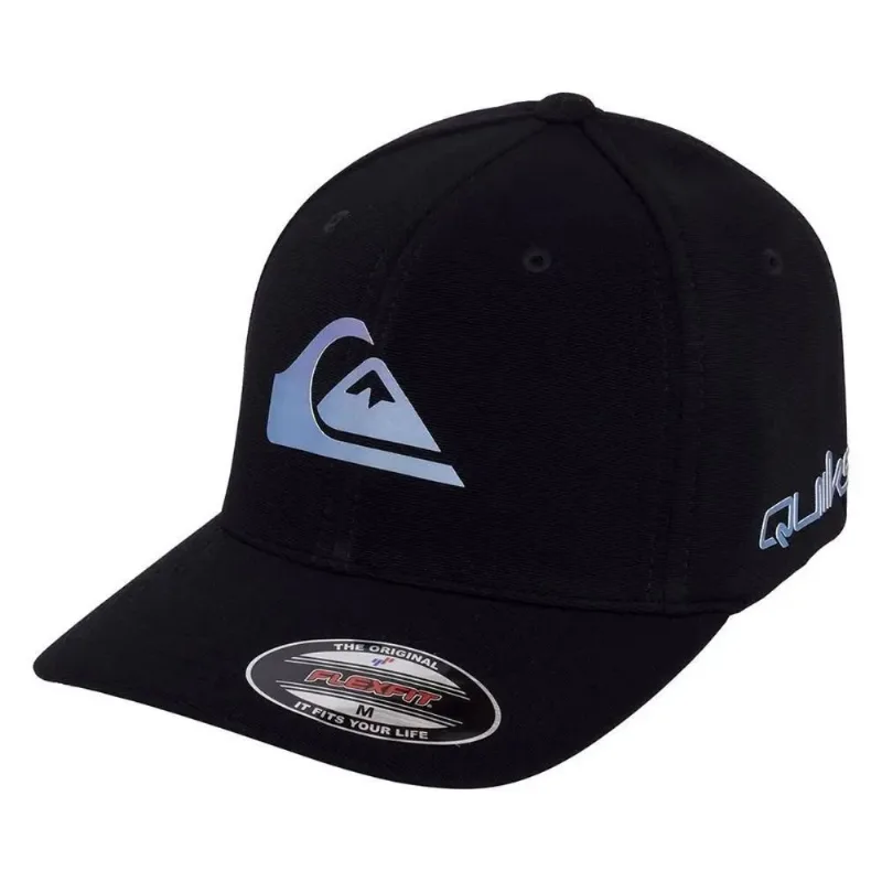 Boné Quiksilver Masculino Aba Curva Gradient Logo Spray Preto Adulto
