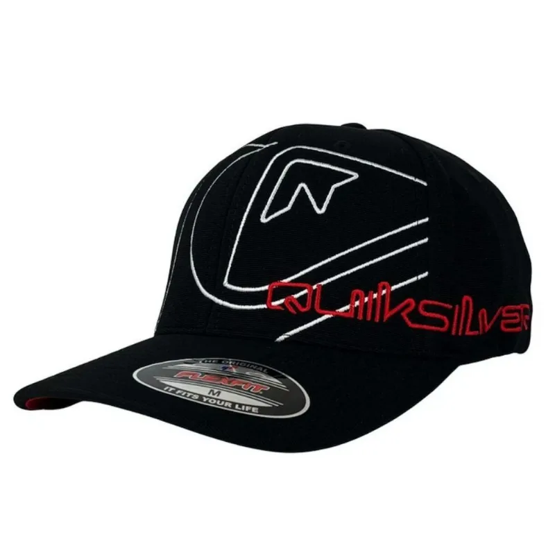 Boné Quiksilver Masculino Aba Curva Side Omni Preto Adulto