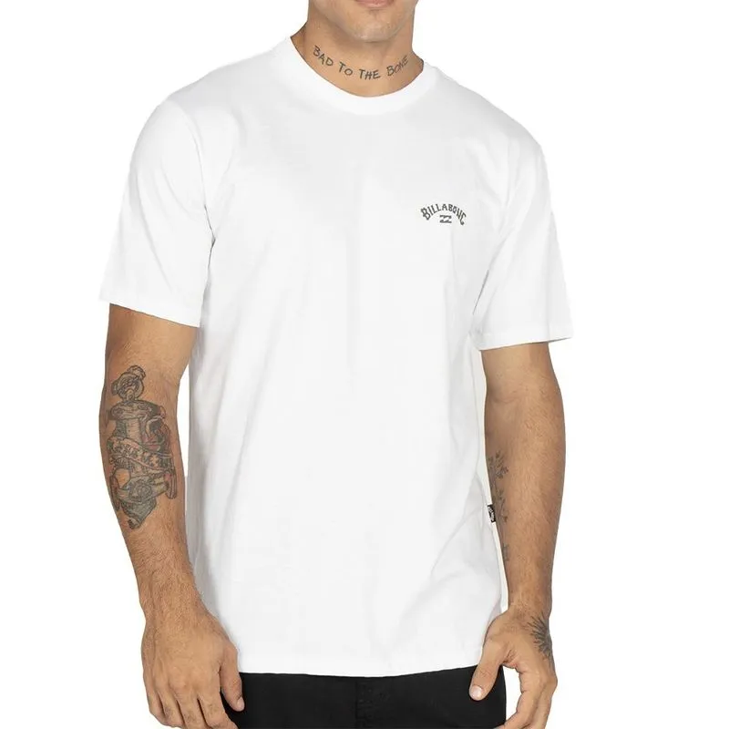 Camiseta Billabong Small Arch WT25 Masculina Branco P / branco