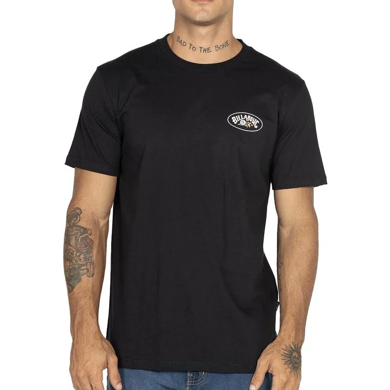 Camiseta Billabong Orbit Arch WT25 Masculina Preto GG / preto