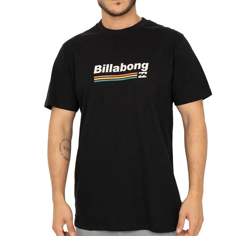 Camiseta Billabong Walled Unit II SM26 Masculina Preto G / preto