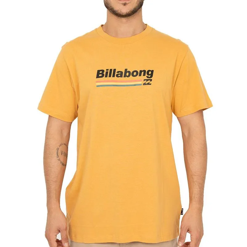 Camiseta Billabong Walled Unit II SM26 Masculina Mostarda GG / amarelo