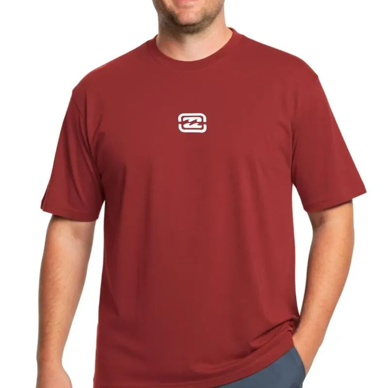 Camiseta Billabong Bracket Wave PS WT25 Masculina Vinho 2G / vermeho