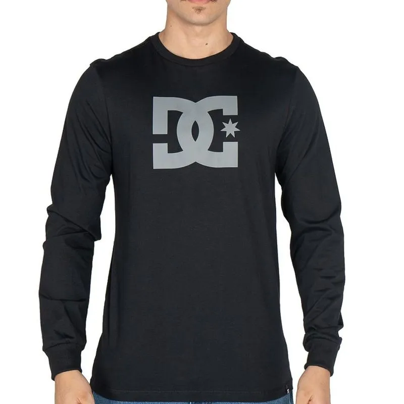 Camiseta DC Shoes Manga Longa DC Star WT25 Masculina Preto G / preto
