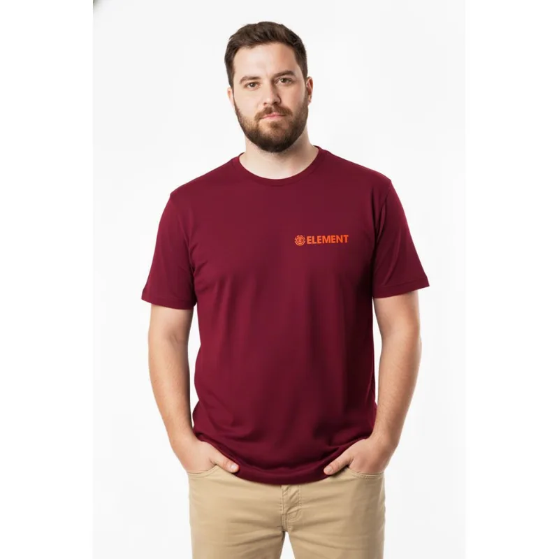 Camiseta Element M/C Blazin Chest Ps Vinho Camiseta Element M/C Blazin Chest Ps Vinho-Vinho-G1