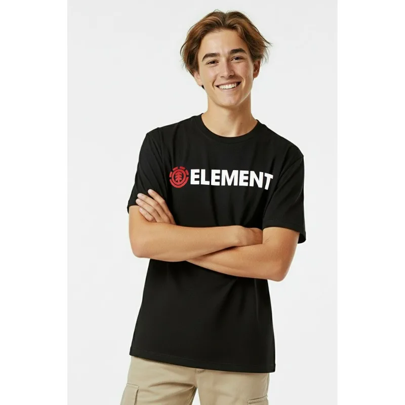 Camiseta Element M/C Blazin Tn Preto -Preto-10