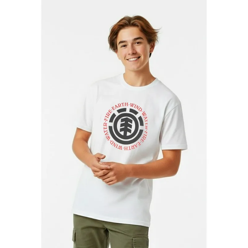 Camiseta Element M/C Seal Tn Branco -Branco-14