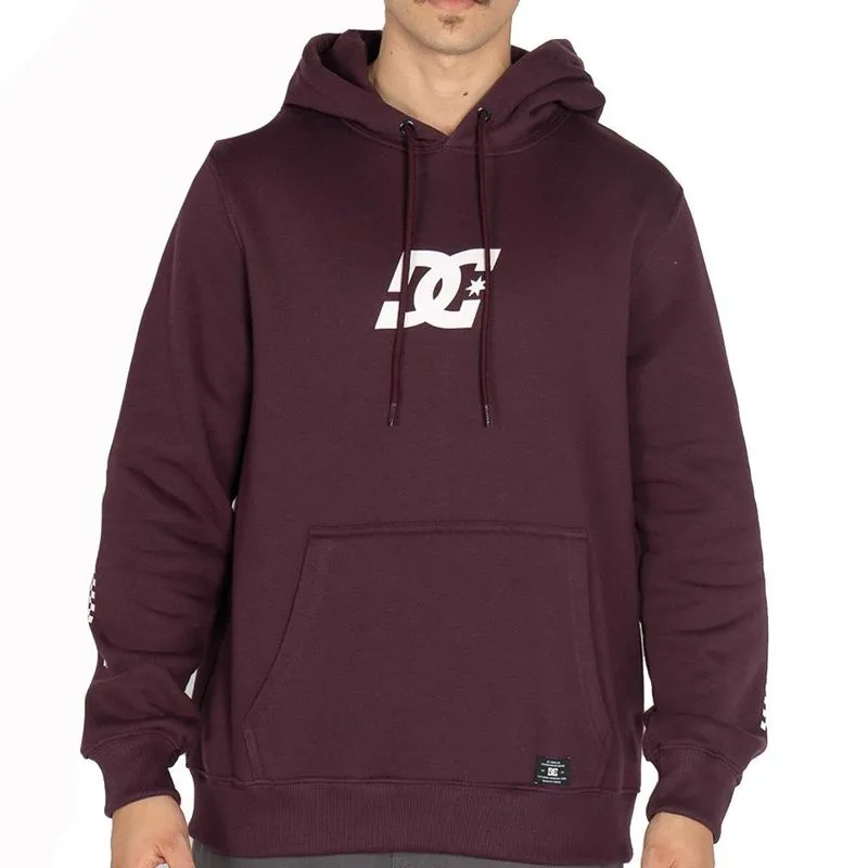 Moletom DC Shoes Canguru Star Racing WT25 Masculino Bordo GG / vermeho
