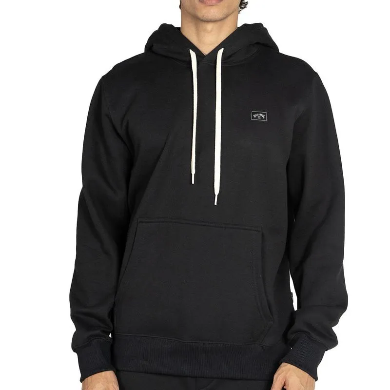 Moletom Billabong Canguru Small Arch Patch WT25 Preto GG / preto