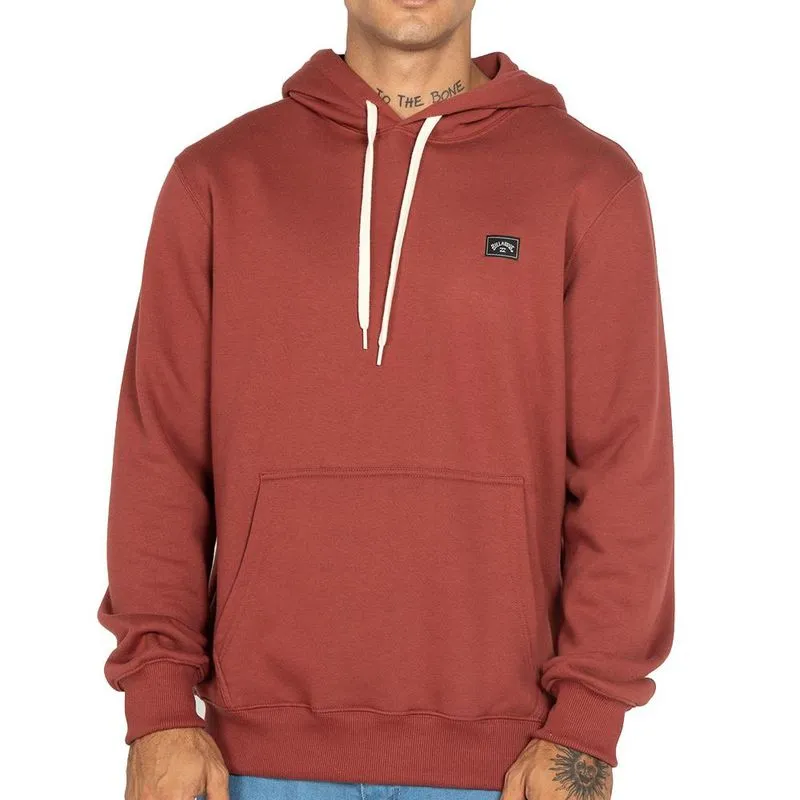 Moletom Billabong Canguru Small Arch Patch WT25 Vinho GG / vermeho