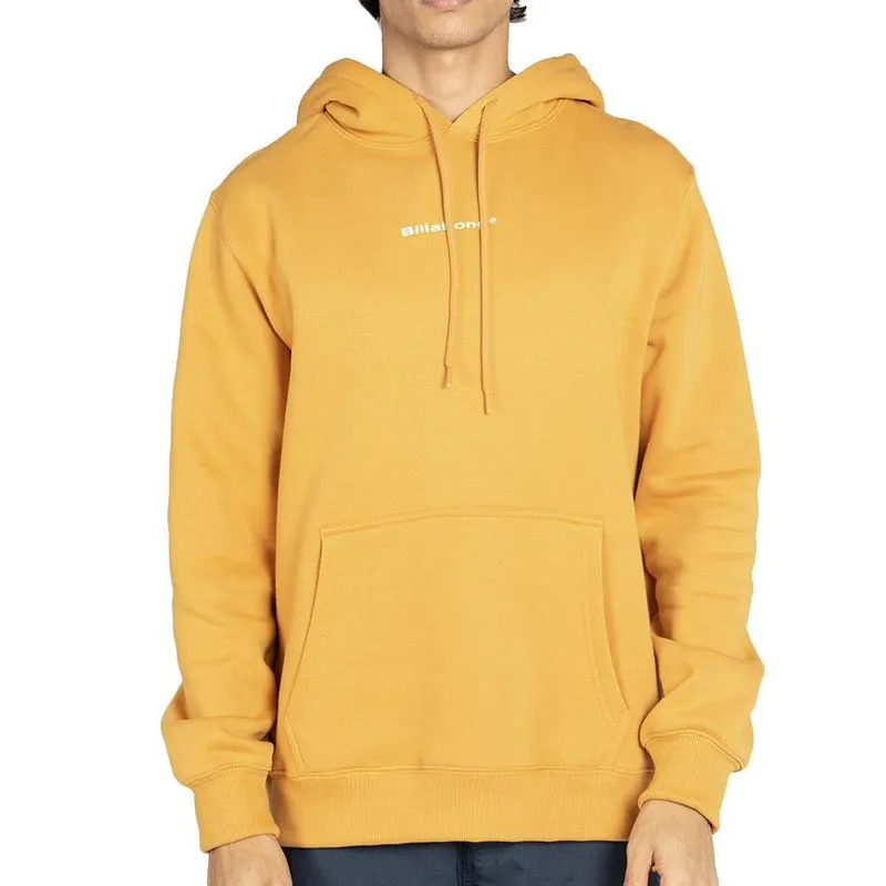 Moletom Billabong Canguru Smitty WT25 Masculino Marrom GG / amarelo