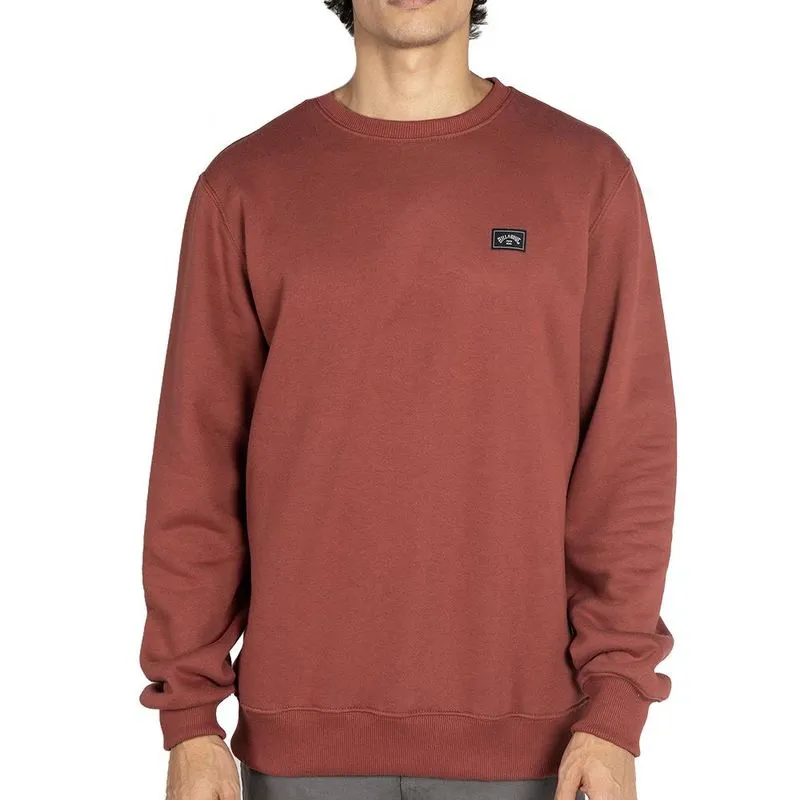 Moletom Billabong Careca Small Arch Patch WT25 Vinho G / vermeho