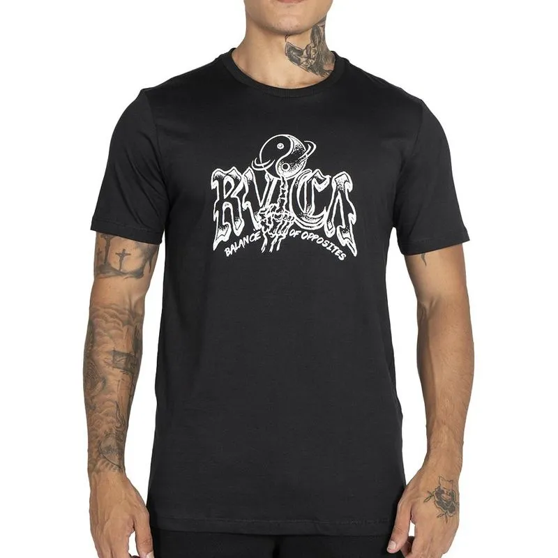 Camiseta RVCA Rotater WT25 Masculina Preto P / preto