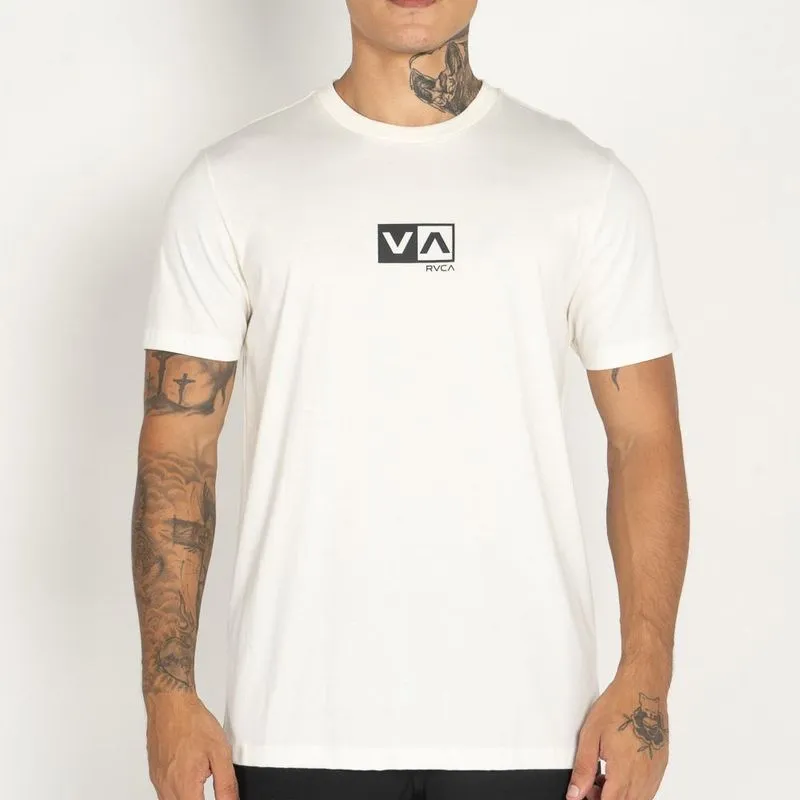 Camiseta RVCA Mini Balance Box PS WT25 Masculina Snow White 1G / branco