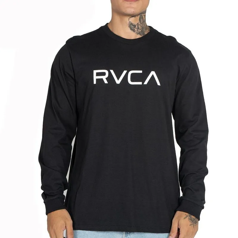 Camiseta RVCA Manga Longa Big RVCA WT25 Masculina Preto M / preto