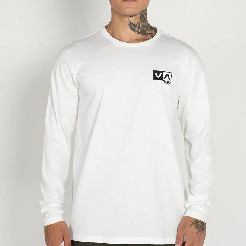 Camiseta RVCA Manga Longa VA RVCA Bem WT25 Snow White M / branco