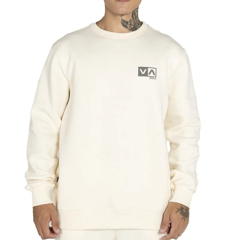 Moletom RVCA Careca Mini Balance Box Crew WT25 Off White M / begê