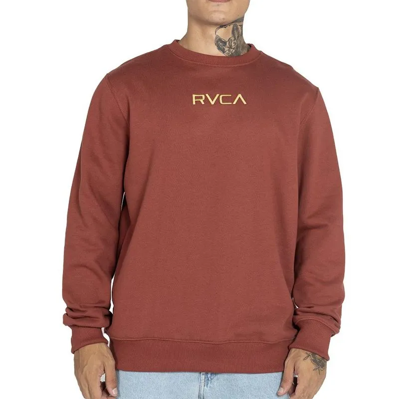 Moletom RVCA Careca RVCA 3D 270G PS WT25 Masculino Vinho 2G / vermeho