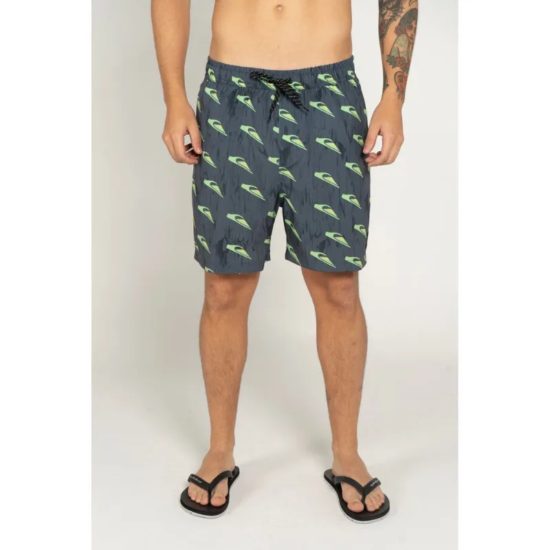 Boardshort Quiksilver Everyday Roots 17 Preto Boardshort Quiksilver Boardshort Everyday Roots 17 Preto-Preto-G