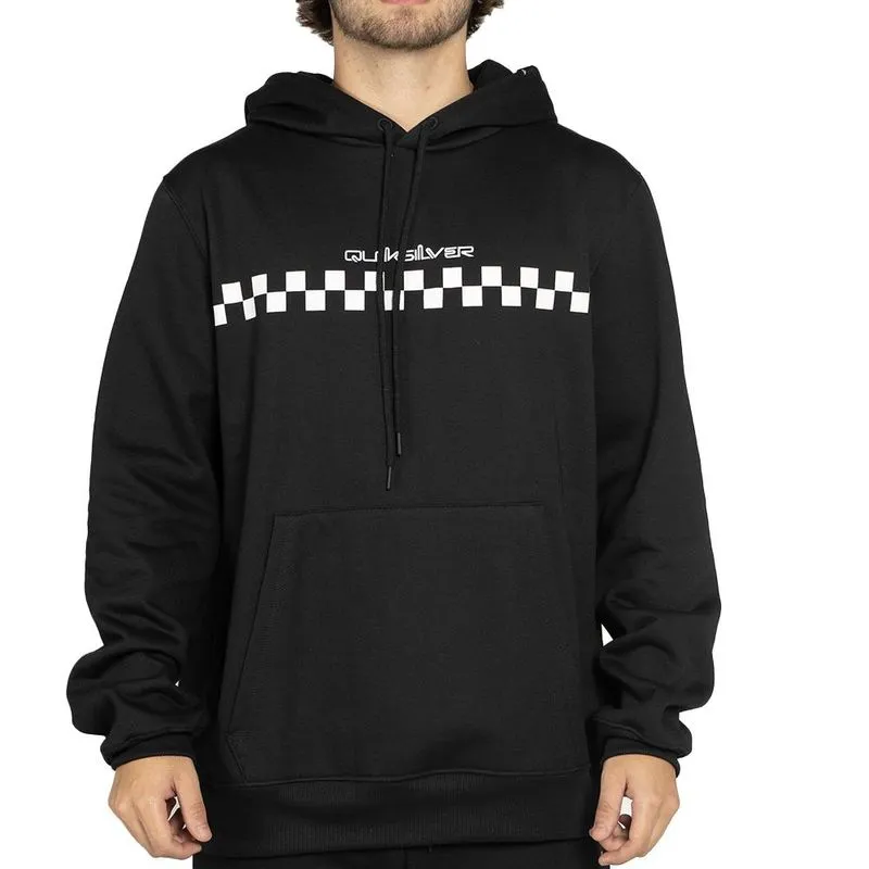 Moletom Quiksilver Canguru Checker WT25 Masculino Preto GG / preto