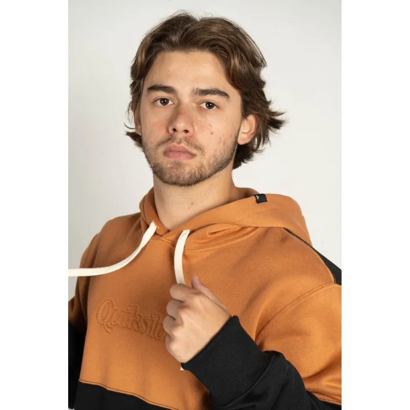 Moletom Quiksilver Fech Sunchiser Preto/Mostarda-PRETO/MOSTARDA-G