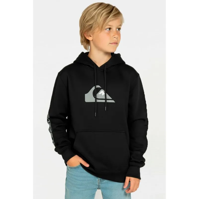 Moletom Quiksilver Fech Comp Logo Kd Preto-Preto-4