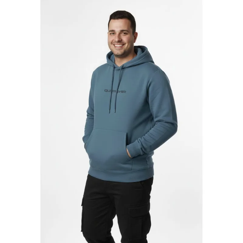 Moletom Quiksilver Fech Omni Logo Dna Ps Azul Escuro-AZUL ESCURO-G3