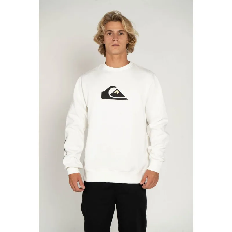 Moletom Quiksilver Care Comp Logo Off White-Off White-M