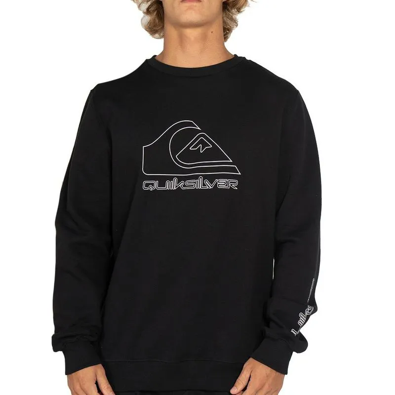 Moletom Quiksilver Careca New Tour PS WT25 Masculino Preto 3G / preto