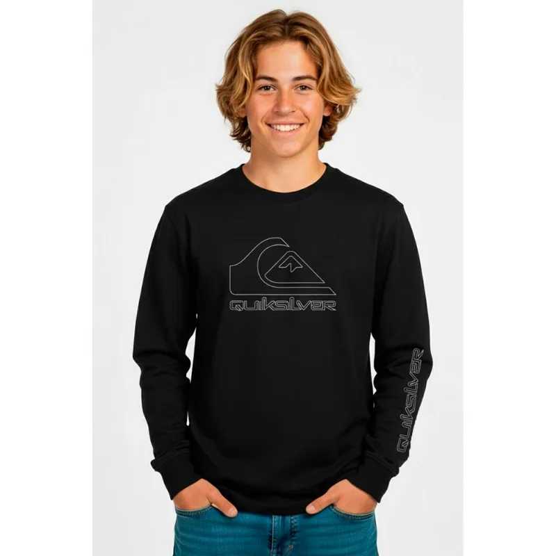 Moletom Quiksilver Care New Tour 310G Preto-Preto-16