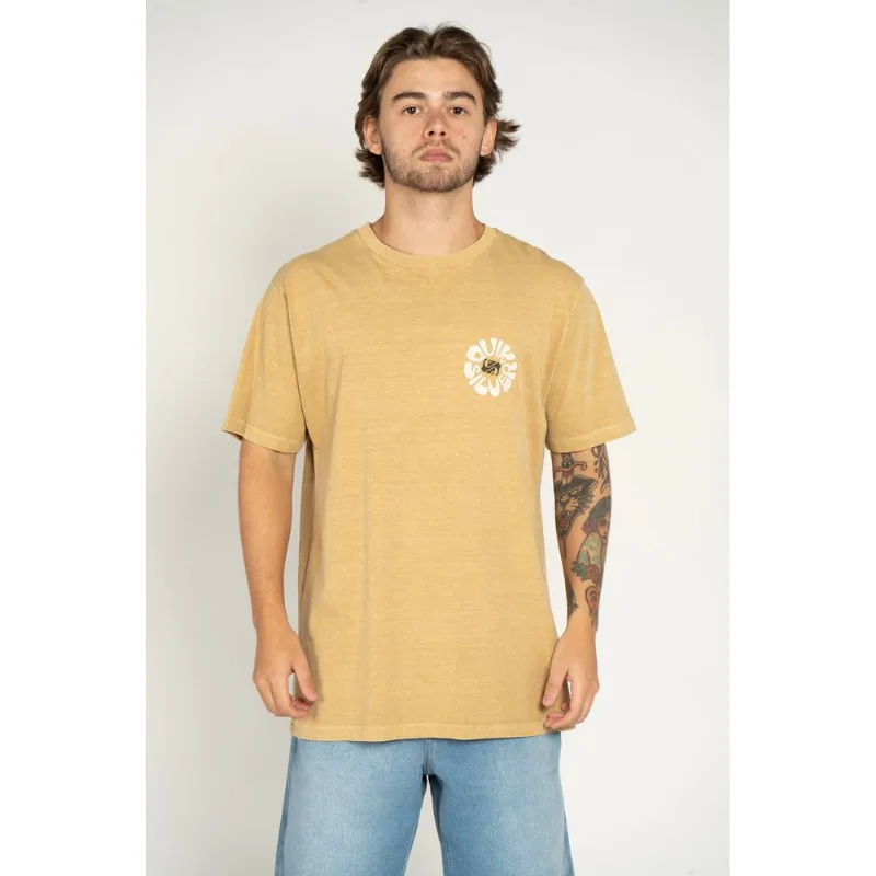 Camiseta Quiksilver M/C Roads End Caqui-Caqui-G