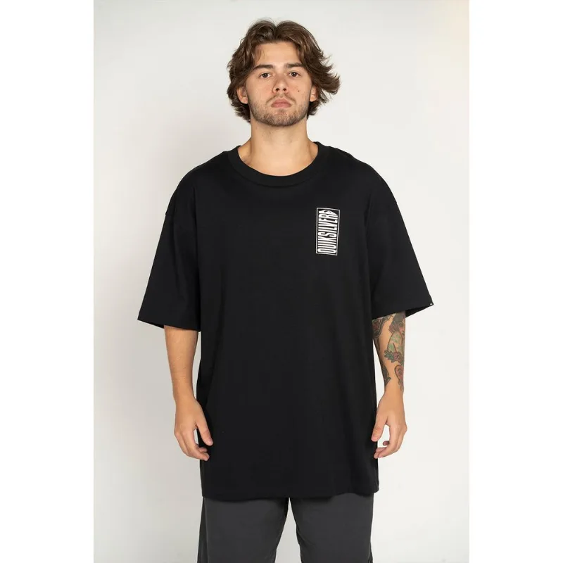 Camiseta Quiksilver M/C Crossed Out Preto-Preto-GG