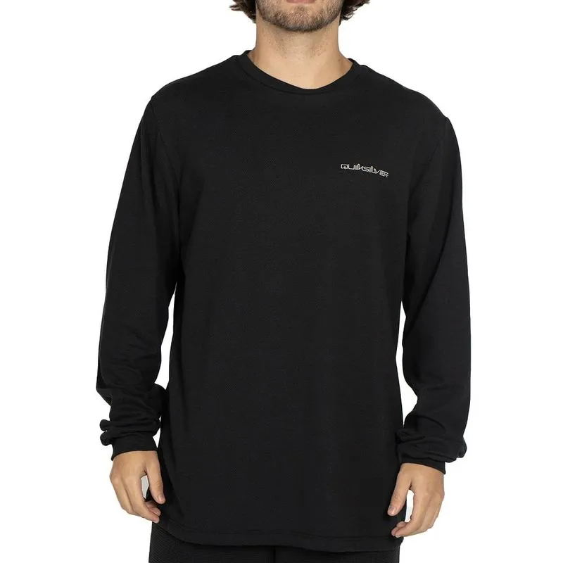 Camiseta Quiksilver Manga Longa Omni Type WT25 Preto P / preto