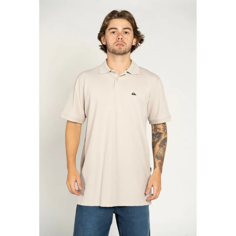 Polo Quiksilver M/C Embroidery Piquet Areia-Areia-GG