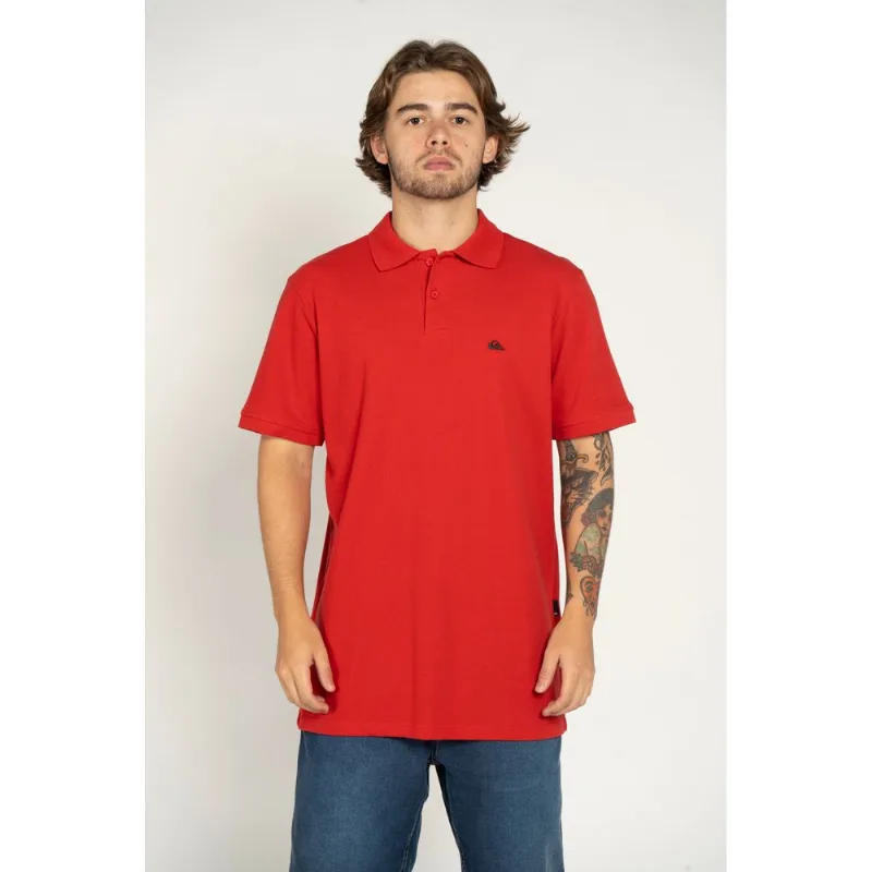 Polo Quiksilver M/C Embroidery Piquet Vermelho-Vermelho-M