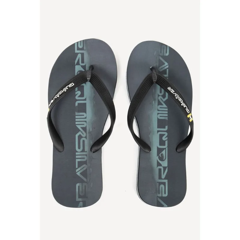 Chinelo Quiksilver Molokai Wordblock Preto-Preto-43/44